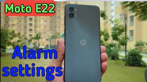 how to set alarm in Moto E22 , How to set alarm Moto E22 , how to set alarm in Moto E22,