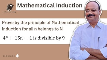 Prove by the principle of Mathematical induction | 4^n + 15n -1 is divisible by 9 | Mathematics