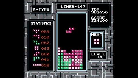 [NES Tetris] 1 Million from Level 0 Start