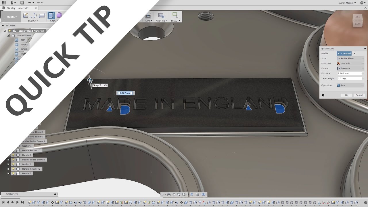 3d design software free download QUICK TIP: Automatic Sketch Profiles