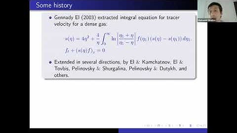 HYDW08 | Dr. Alexander Minakov | Soliton Gas for the Modified Korteweg-De Vries Equation