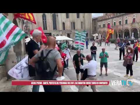 Ascoli Piceno - Sanità, protesta del personale AV5