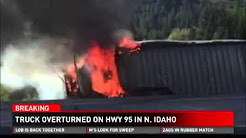 Truck catches fire south of Coeur d'Alene new sport news