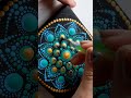 【short&tutorial】孔雀デザイン【dotart】How to draw a peacock design with a dot mandala