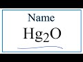 Naming and Properties of Hg2O