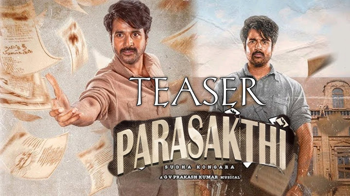 Parasakthi Movie Official Teaser | Sivakarthikeyan | JV Prakash | Dawn picture | pluspicture Tamil