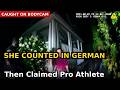 Self-Proclaimed Pro Athlete Counts In German During Her Sobriety Test