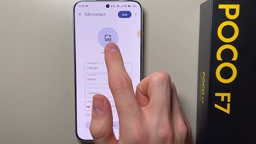 POCO F7: How to Add Picture to Contact