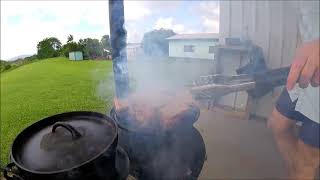 Buck's Sticky Salsa Ribs on the Ozpig