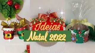 03 IDEIAS CRIATIVAS DE NATAL 2022- Faça você mesmo Easy decorations Crafts Ideas at Christmas