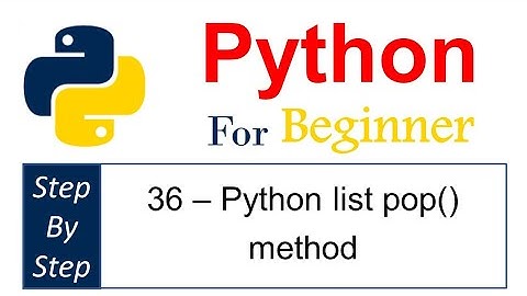 ٣٦ - حذف عناصر من القوائم مع حفظها فى متغيير فى#بايثون delete element in list #python pop() method