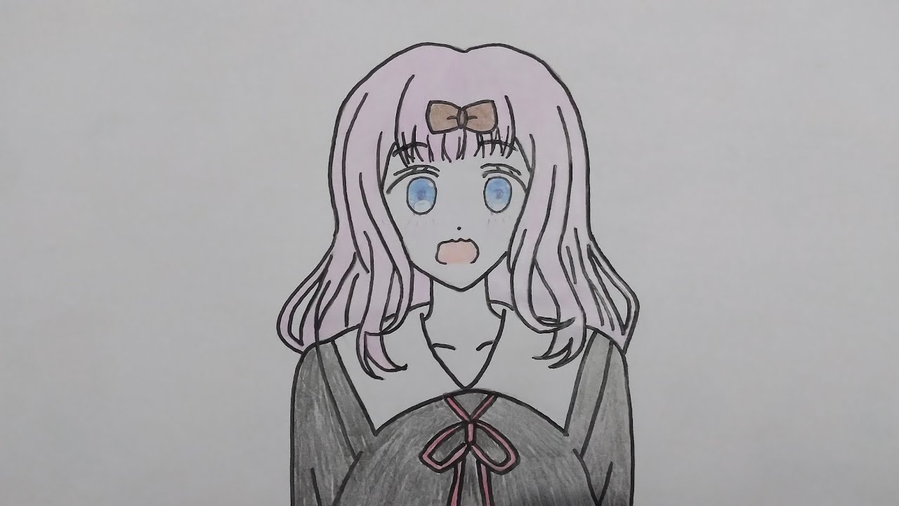 How to draw, Karakter Chika Fujiwara 藤原 千花 (Anime Kaguya-Sama, Love Is ...