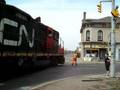 Street rails in Brantford Ontario