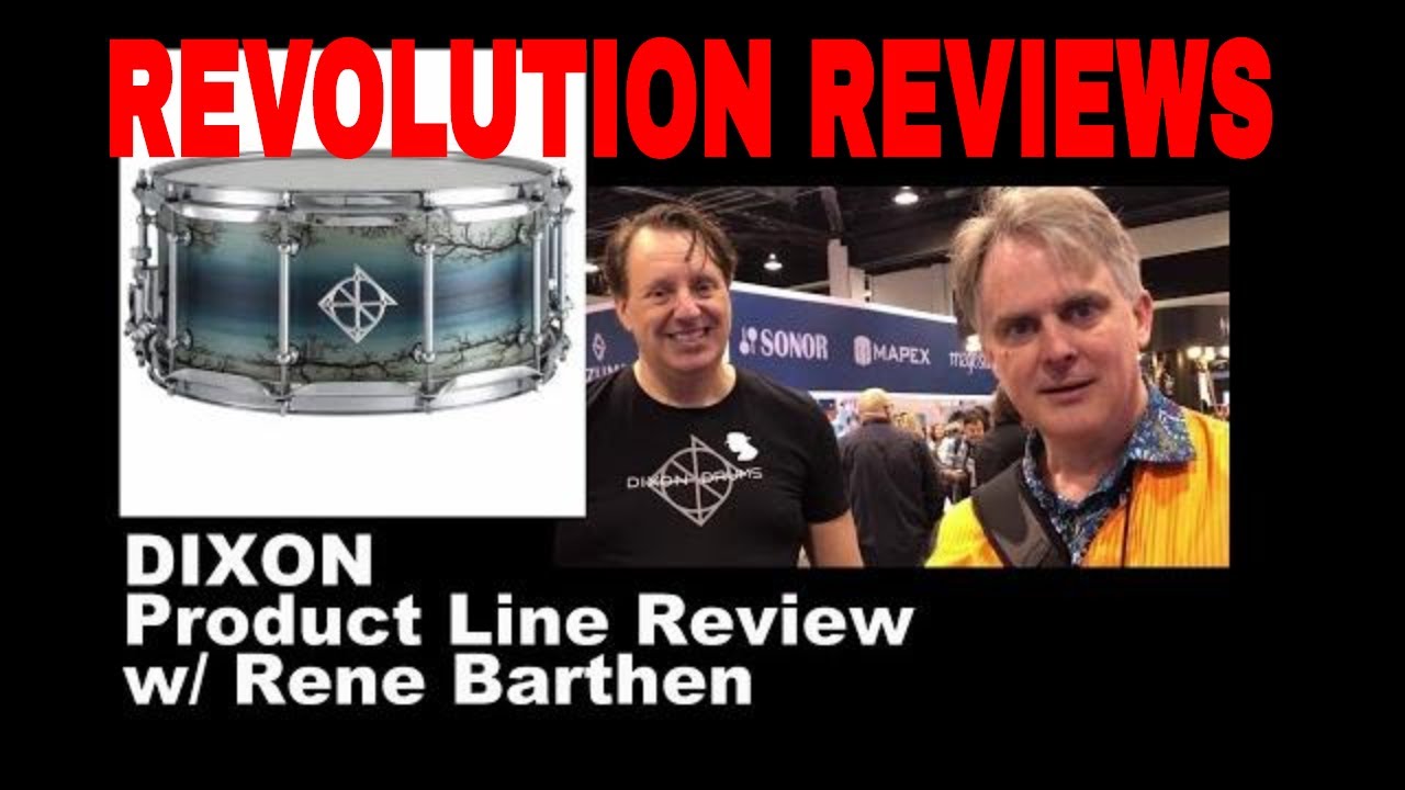 Dixon Drums Review NAMM 2020 with Rene Barthen (Revolution Reviews