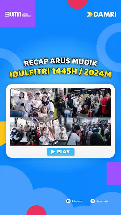 Recap Arus Mudik Idulfitri 1445 H/2024 M