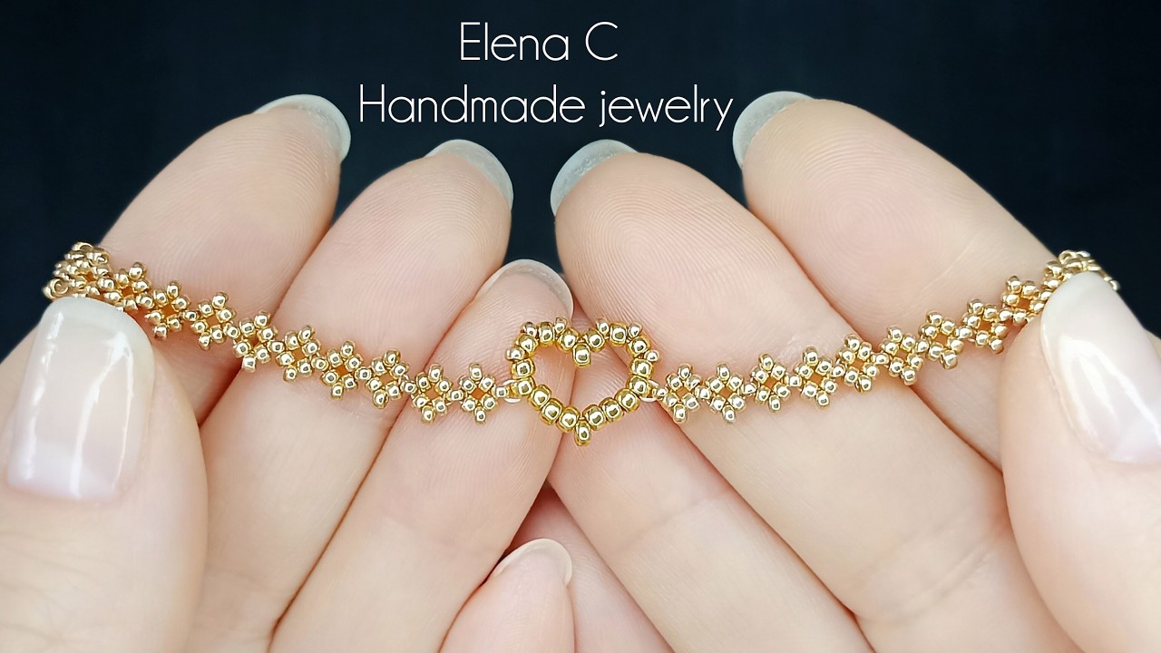Легкий и Милый Браслетик из бисера своими руками Simple and Beautiful Beaded Bracelet Tutorial