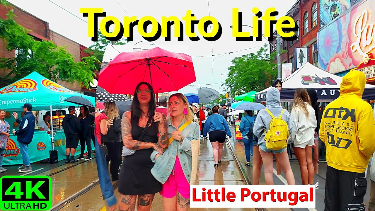 【4K】LARGEST STREET FESTIVAL TORONTO LITTLE PORTUGAL | TORONTO WALK (JUNE 2024)