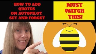 Social Bee Social Media Automation | How To Add Quotes To Social Bee SET AND FORGET! PART 1 screenshot 5