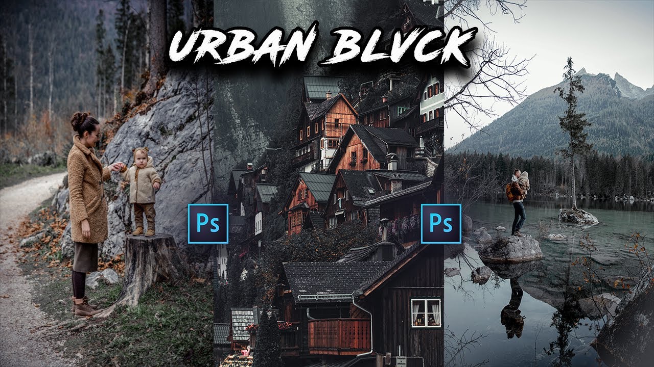 Urban Black Preset In Photoshop CC | Urban Photography | Urban Presets | Clicks Retouch