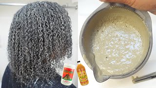 The BEST DIY Clay Mask on low porosity type 4 natural hair // wash day