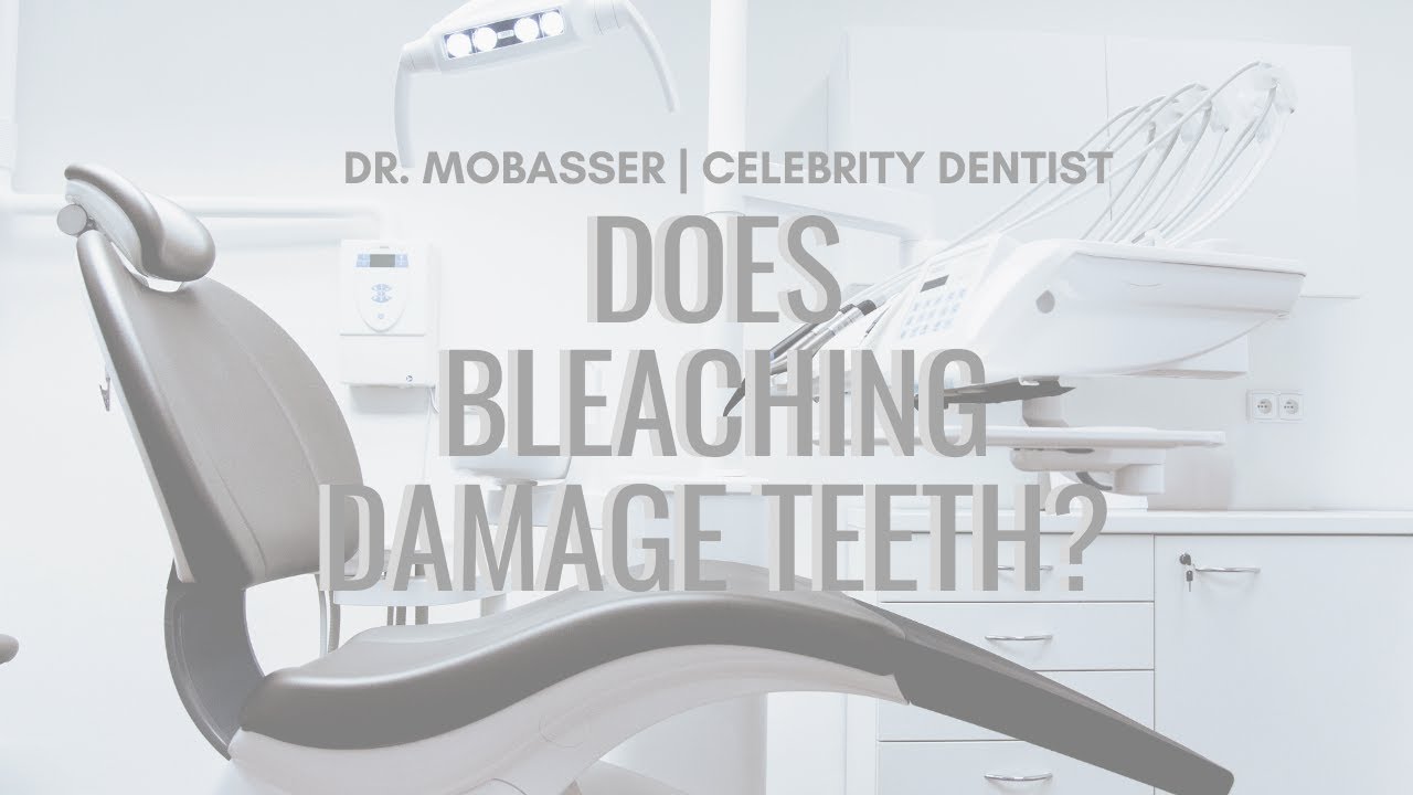Does Bleaching Damage Teeth? Celebrity Dentist YouTube