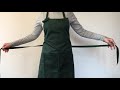 前結びエプロンの結び方