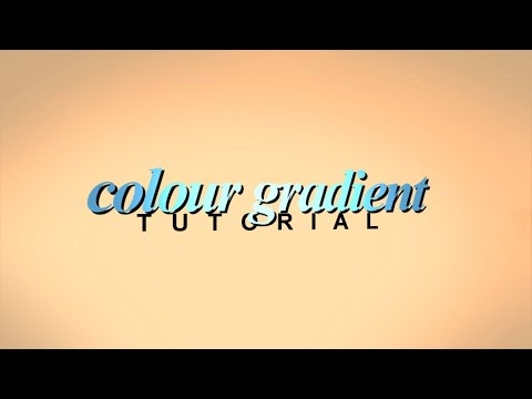 text effect tutorial | colour gradient - YouTube