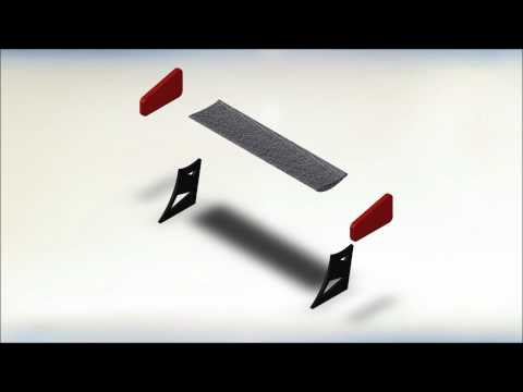 SolidWorks 2012,,, Explode Collapse Animation of a Spoiler HD..