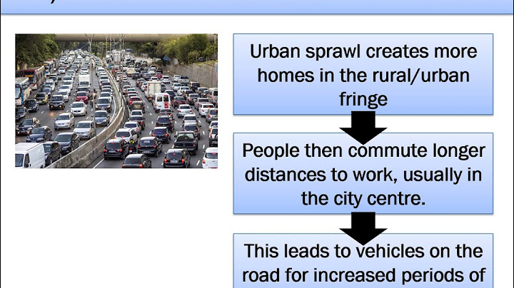 What are the economic impacts of urban sprawl?