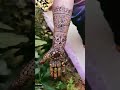 Beautiful bridal mendi design ✨🍃✨ #shortsvideo
