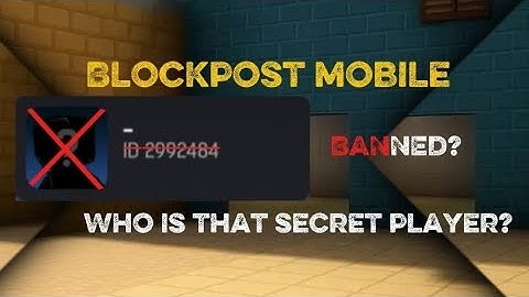 Blockpost mobile | Anonim player, Who is she?