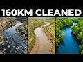 India's Monk Cleaned 160km of River With 3,000 Volunteers — The Before/After Doesn't Look Real