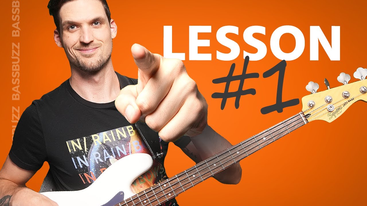 Beginner Bass Lesson #1 (Your Very First Lesson) 