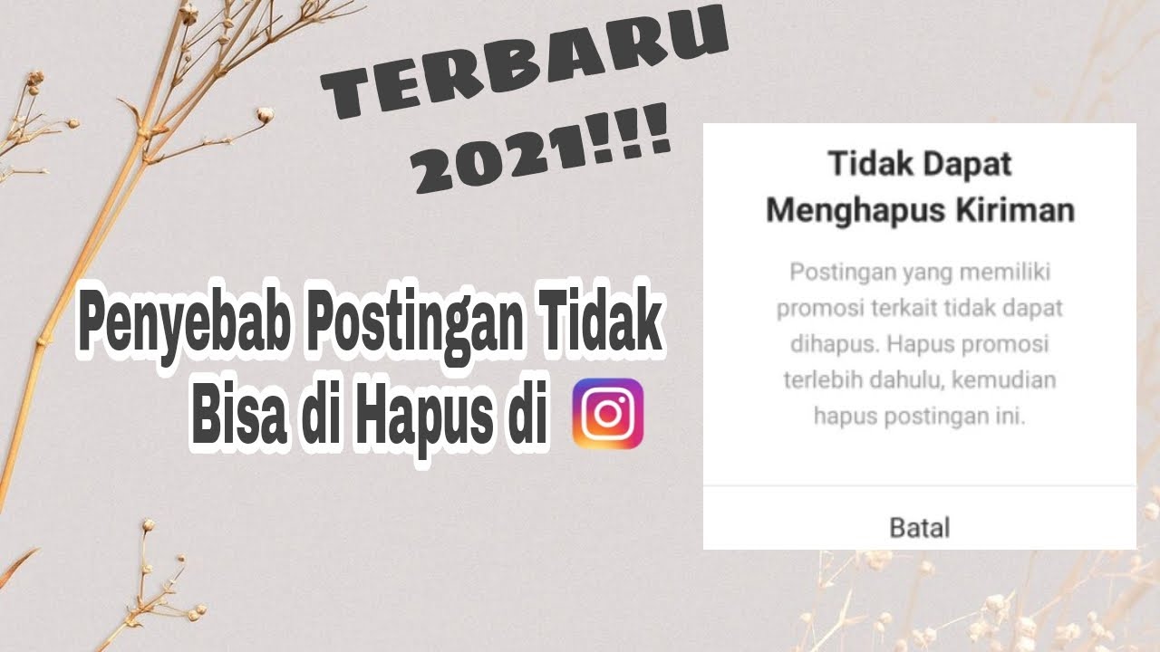  CARA  HAPUS PROMOSI  Di  Instagram Tutorial terb4ru 2022 