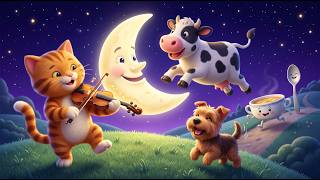 Hey Diddle Diddle 🌙🐱 | Classic Nursery Rhyme for Kids | Fun Sing Along Song