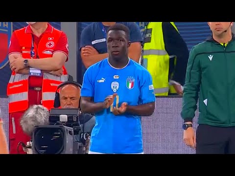 18 Years Old Wilfried Gnonto Debut for Italy 04/06/2022