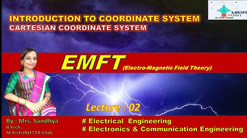 EMFT . Lecture-02. Introduction to Coordinate System. Cartesian coordinate system.