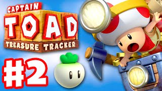 Captain Toad: Treasure Tracker - Gameplay Walkthrough Part 2 - The Chase to Pyropuff Peak 100%