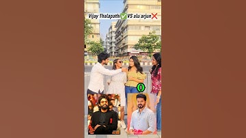 Allu Arjun😂 VS Vijay thalapathy 🤗🔥 #viral #funny #shorts #video #alluarjun #vs #vijaythalapathy