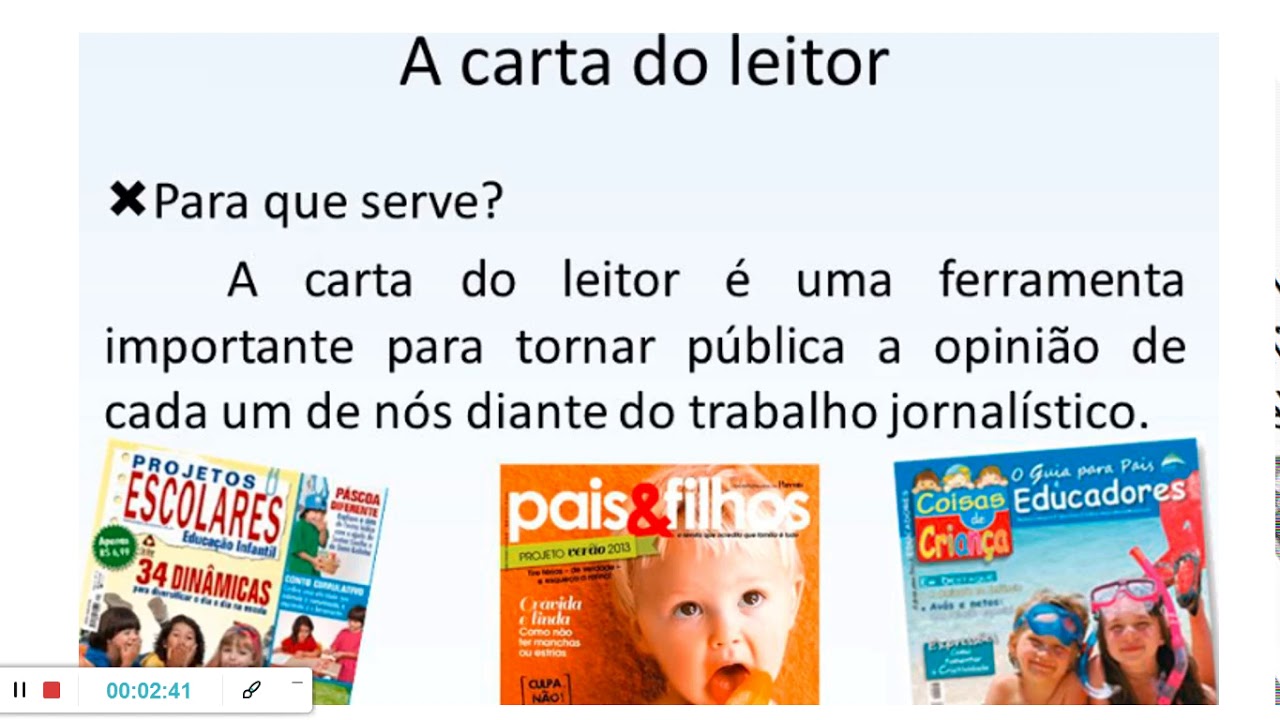 Qual O Tipo De Linguagem Predominante Nesta Carta Do Leitor