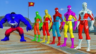 Spiderman challenge escape from prison to rescue hulk vs batman vs ironman | Game GTA 5 Superheroes