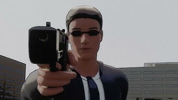 Matrix Rooftop Scene in Blender