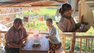 Ten estaba muy feliz cuando Thu le hizo una nueva habitación para evitar el viento frío del invierno