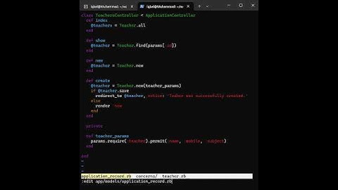 Code Walkthrough: Building a Teachers Network with Ruby on Rails
