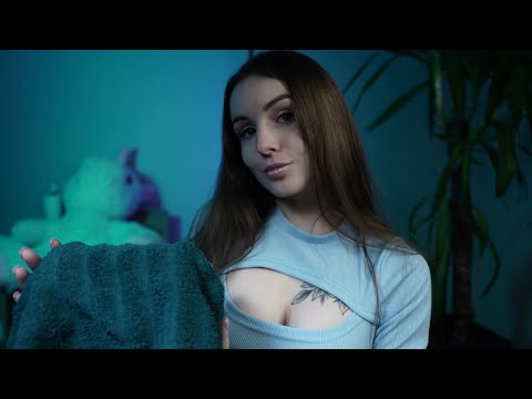 ASMR Storm Ocean Towel Sounds For Sleep