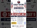 Last Saturday of Early Voting 🗳️ 🇺🇸 May 9, 2026. #postthepeach #shorts