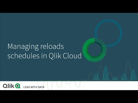 Managing reload schedules in Qlik Cloud
