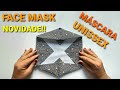 TUTORIAL FACE MASK😷MÁSCARA DE TECIDO UNISSEX FÁCIL E SIMPLES COM ELÁSTICO REGULÁVEL E PARA ÓCULOS!!!