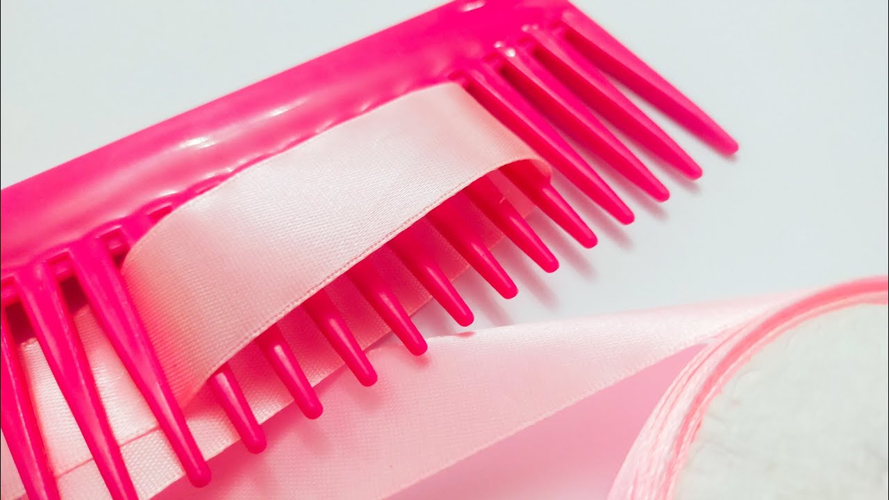How To Make a Comb Bow - Simple Easy Bow - Ribbon Hair Bow Tutorial - DIY Easy Crafts - Ribbon Bow