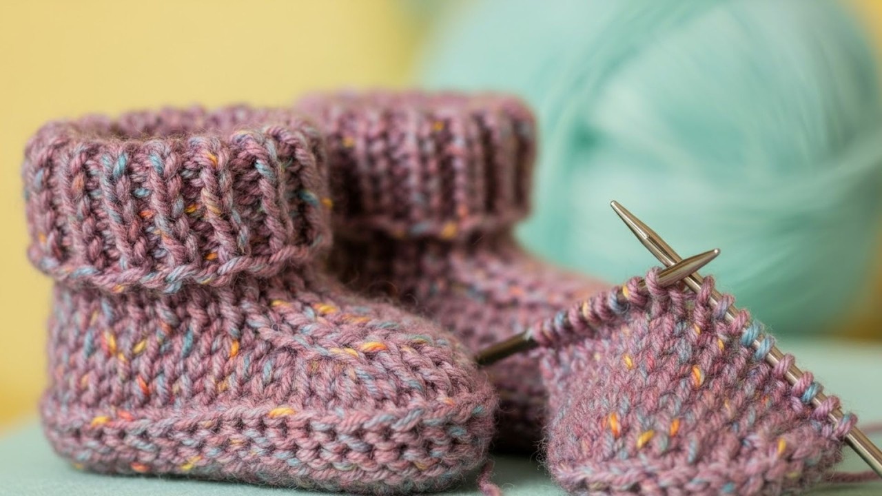 НОВАЯ модель вязаных пинеток для младенцев
